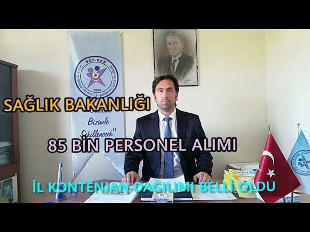 SAĞLIK BAKANLIĞI 85 BİN PERSONEL ALIMI İL KONTENJAN DAĞILIMI BELLİ OLDU ...